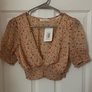 Crop top / this top has matching skirt selling seperate